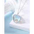 thumbnail image 2 of WINNICACA 2 Sister Necklace Sterling Silver Heart Moonstone Always My Sisters Forever My Friend Jewelry Birthday Anniversary Valentines Mothers Day Gifts for Women, 2 of 6