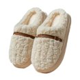 thumbnail image 3 of Lenago Fuzzy Slippers for Women Cozy Platform Soft Foam Slippers Indoor Comfortable House Shoes Slipper Anti-slide Winter Footwear for Cold Weather, 3 of 8