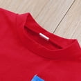 thumbnail image 6 of TOWED22 Infant Toddler Baby Boy 4th of July Clothes Flag Star Print T-Shirt Tops and Shorts 0-5T(Red,3-4 Y), 6 of 9