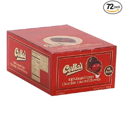 Cellas Chocolate Covered Cherries, 72-Count Box - Walmart.com - Walmart.com