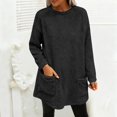 thumbnail image 2 of Sweaters For Women Hoodless Sweatshirt Winter Sweater Fleece Thickening Plus Size Coat Jacket Plush Warm And Comfortable For Christmas Daily Casual Work Autumn Winter Holidays M Womens Sweaters, 2 of 9