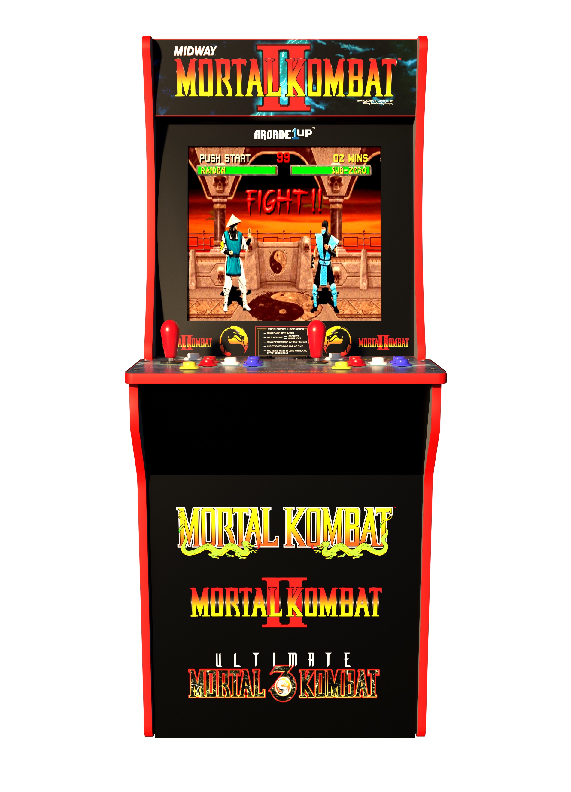 Arcade1Up, Mortal Kombat Arcade Machine without riser, 4ft (Includes Mortal Kombat I,II, III) (Pick Up Today) - image 4 of 5