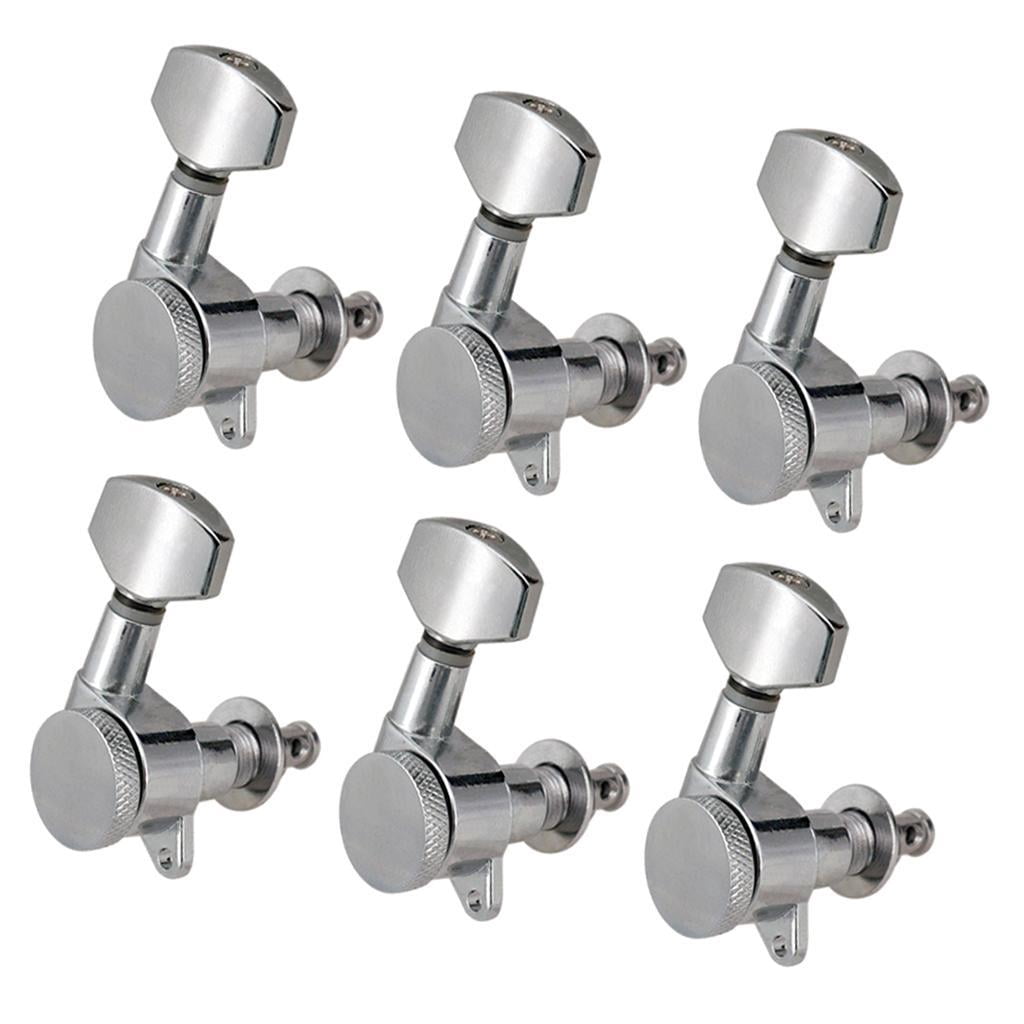 LeeQinersw Pack of 6 Closed Guitar Tuning Pegs Keys Machine Head Tuner for Electric Guitars