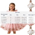 thumbnail image 3 of LEWKW Toddler Girls Butterfly Embroidery Tulle Dress Ruffle Sleeve with Bow Knot Mesh Overlay Party Dress for Spring Easter Celebration, 3 of 7