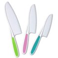 thumbnail image 1 of TORUBIA 3 Pieces Safe Nylon Cooking Knives for Children, Plastic Kitchen Knife Set for Kids for Lettuce or Salads, 1 of 4