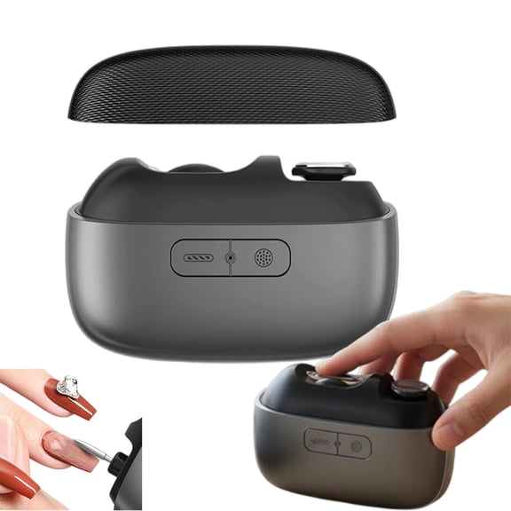 Electric Nail Clipper, 3-in-1 Automatic Electric Nail Clipper with Polishing, Electric Nail Trimmer Polisher,USB Rechargeable for On-the-Go Use, for Finger with File