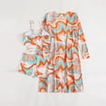 thumbnail image 4 of Traje de baño Conjunto de bikini para mujer Trajes de baño sexy de 3 piezas con cubierta de manga larga (Naranja XL) Ygjytge Naranja T XL para Mujer, 4 of 8