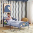 thumbnail image 4 of Delta Children Magic Magnet Toddler Bed with Customizable Magnets & Built-In Book Storage, Denim Blue, 4 of 20