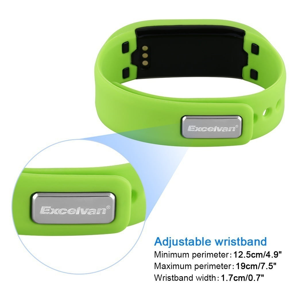 Doornen Psychologisch Uitstekend Excelvan OLED Smart Bracelet IP67 Waterproof Bluetooth 4.0 Pedometer  Tracking Calorie Health Wristband Smart Wristband for Android IOS -  Walmart.com