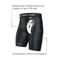 thumbnail image 4 of Shock Doctor, Compression Athletic Shorts with Protective Cup, Adult, M, White, 4 of 7