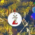 thumbnail image 3 of Fiudx Adornos Navideños con Letras Rojas, Alfabeto Acrílico, Colgante con Nombre Personalizado, Decoración Festiva para El Hogar, Diseño de Símbolos Clásicos, Regalo Ideal, 7 X 7 Cm, 3 of 4