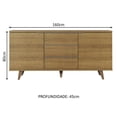 thumbnail image 3 of Buffet Credenza Madesa para Almacenaje 160cm 3 Cajones MM, 3 of 5
