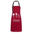 thumbnail image 3 of 2 Pieces Apron Unisex Cooking Apron Waterproof Bib Apron With 2 Pockets And Adjustable Neckband Professional Waiter Apron Baking Apron Grill Apron Bib, 3 of 3