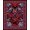 Red, Pattern 1, variant on Flatwoven High Traffic Area Rug, Majestic Fiery Ice Duality Theme, Non Slip, Stain Resistant, Washable Area Rugs for Living Room, Bedroom(Red, 2X3)