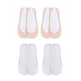 thumbnail image 3 of ManxiVoo Ice No Show Thin Liner Comfort Socks for Women 4 Pack Non Slip Fit Every Shoe Style, 3 of 9