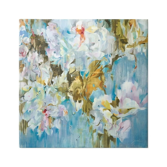 Stupell Industries Abstract Flower Blossoms Branches Nature White Petals Painting Gallery Wrapped Canvas Print Wall Art, Design by Liz Jardine