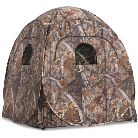 Deluxe Pop-Up Hunting Ground Blind 1-2 Person Tent Hunting Gear Equipment and Accessories 4-Panel Spring Steel