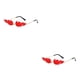 thumbnail image 4 of Sonducket Gafas de sol duraderas para el día a día Gafas fiables para todas las ocasiones Moda Sin marco Impermeable Flame Fire Red Red Rojo Rojo 2Conjunto, 4 of 6
