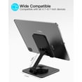 thumbnail image 4 of Sojuner Soporte Para Teléfono Celular Y Tableta Para Escritorio Soporte Ajustable De Aluminio Para Iphone Ipad Y Teléfonos Inteligentes || Soporte Plegable Con Base Estable Giratoria 360 Y Diseño Port, 4 of 5
