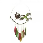 Hummingbird Flower Glass Chime