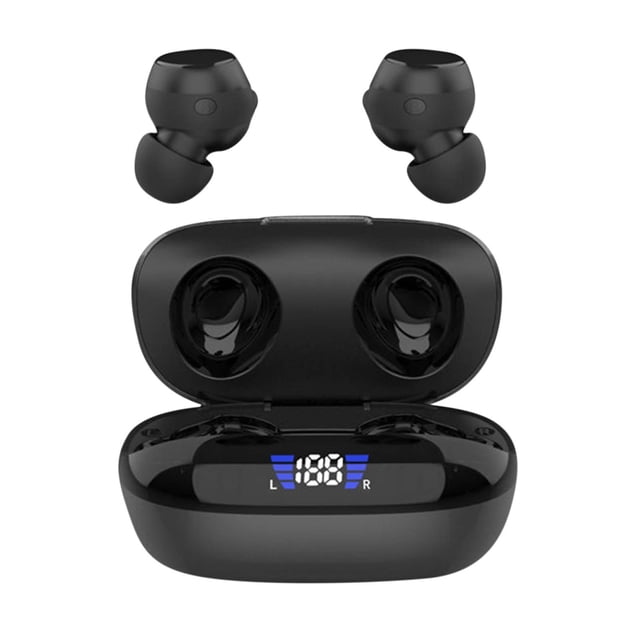 Herunwer True Wireless Bluetooth 5.2 Earbuds with Clear Display, HIFI Sound, and Long Battery