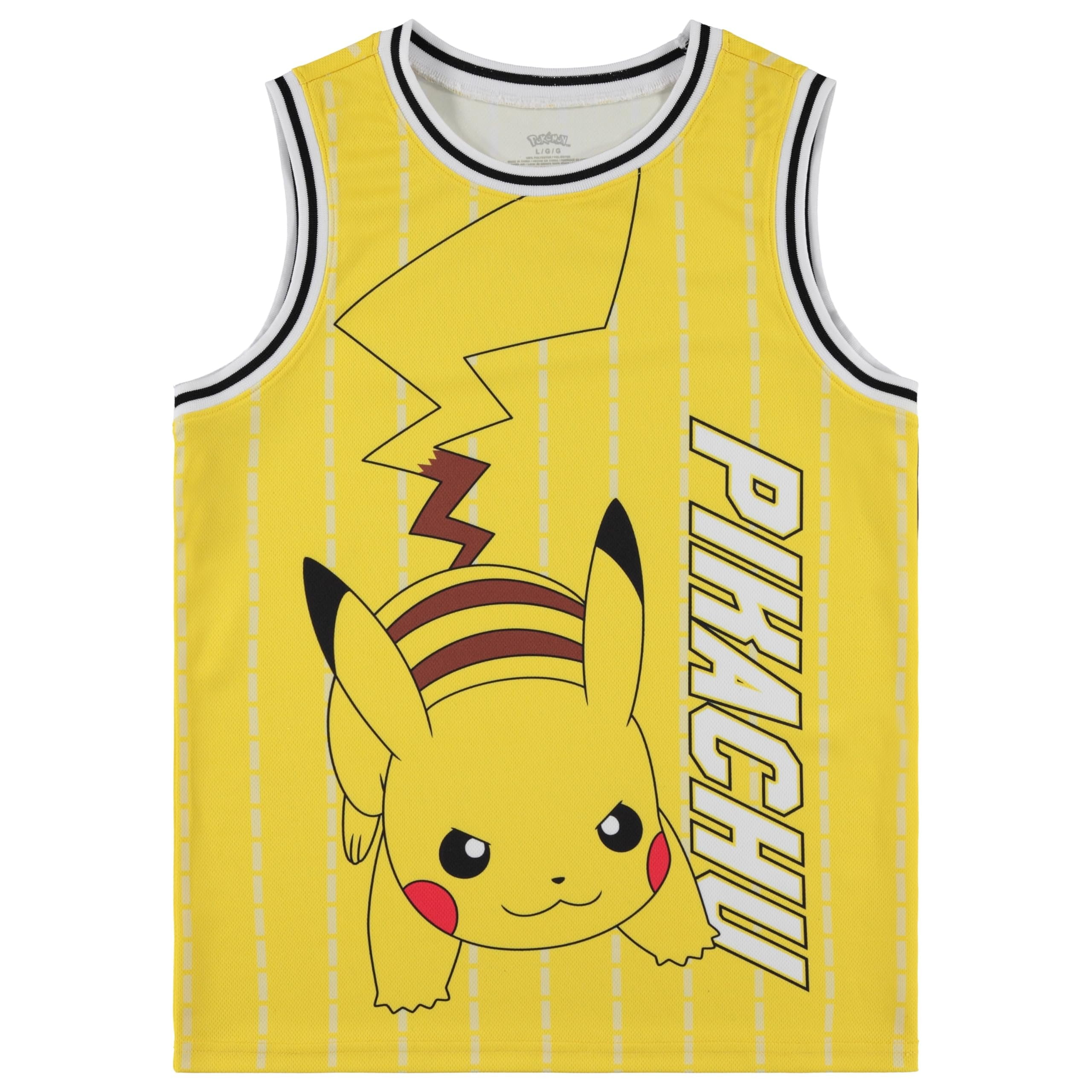 Pokemon - Brandclub - POKEMON Boys Pickachu Basketball Jersey