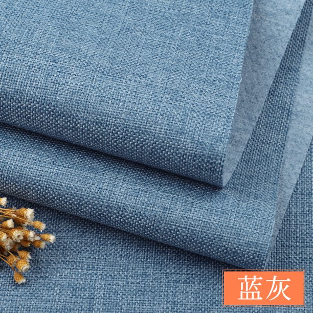 Xiao Hua Tela Azul de Algodón y Lino -1 Pieza, 39.37 X 59.06 Pulgadas, Usada para Pintar y Coser Manualidades, Bolsos DIY, Delantales, Cortinas, Manteles, Fundas de Almohada