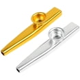 thumbnail image 2 of Metal Kazoos Musical Instruments Gifts Good Companion for Ukulel Violin Guitar Piano Keyboard(Gold), 2 of 7