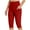Red, variant on LEBONYARD Petite Wide Leg Pants Flattering Short Stature Fit,Women's Knee Length Leggings High Waisted Yoga Workout Exercise Capris for Casual Summer with Pockets Coffee S