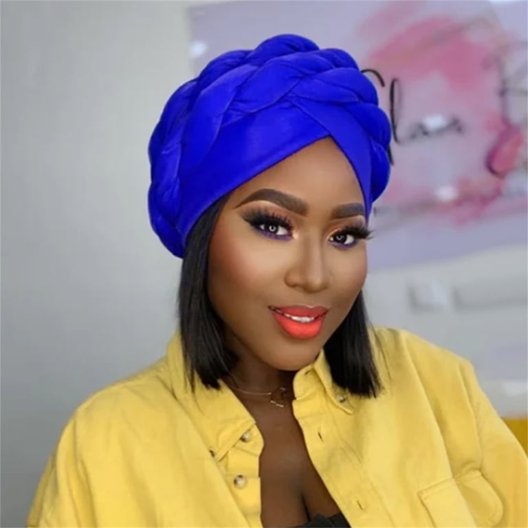 yunDHS Under $4 Headbands for Women Boho Braided Turban Hat 