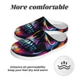 thumbnail image 6 of Daiia Colorful Skull Print Women’s Fuzzy Slippers Memory Foam Lightweight House Shoes Cozy Loafer Flannel House Shoes-39/40, 6 of 7