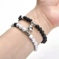 thumbnail image 4 of GKNET Magnet Couple Bracelets Romantic Heart Matching Natural Stone Beads Bracelet-A5, 4 of 9