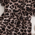 thumbnail image 6 of Glisme Fashion Girls Dresses Size 7-8 Y Kids Casual Leopard Print Dress Short Sleeve Shirt Dress For Summer And Outdoor Activities Brown Sundress For Girl, 6 of 9