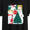 thumbnail image 3 of Coca-Cola - Coca Cola Bears Grid - Women's Oversized Graphic T-Shirt, 3 of 5
