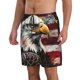 thumbnail image 2 of Balery Retro American Eagle A Traje de Baño Estilo Hawaiano para Hombre, Shorts de Secado Rápido con Bolsillos-X-Large, 2 of 6
