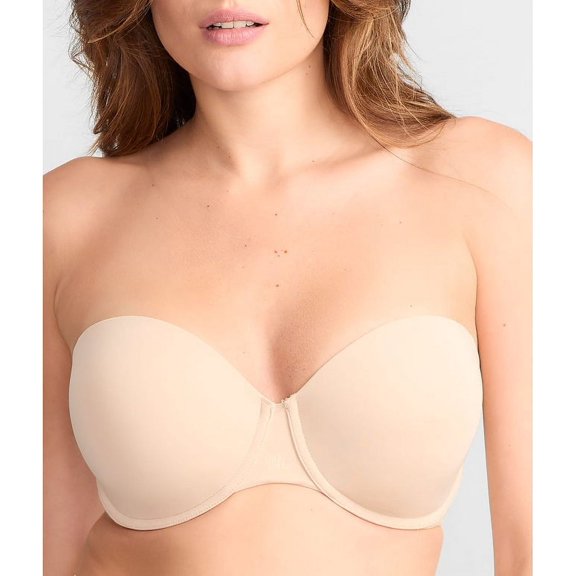 Lauren Ralph Lauren Women's Luxe Smoothing Convertible Strapless Bra 4L0056 - Light Truffle, Size 36D