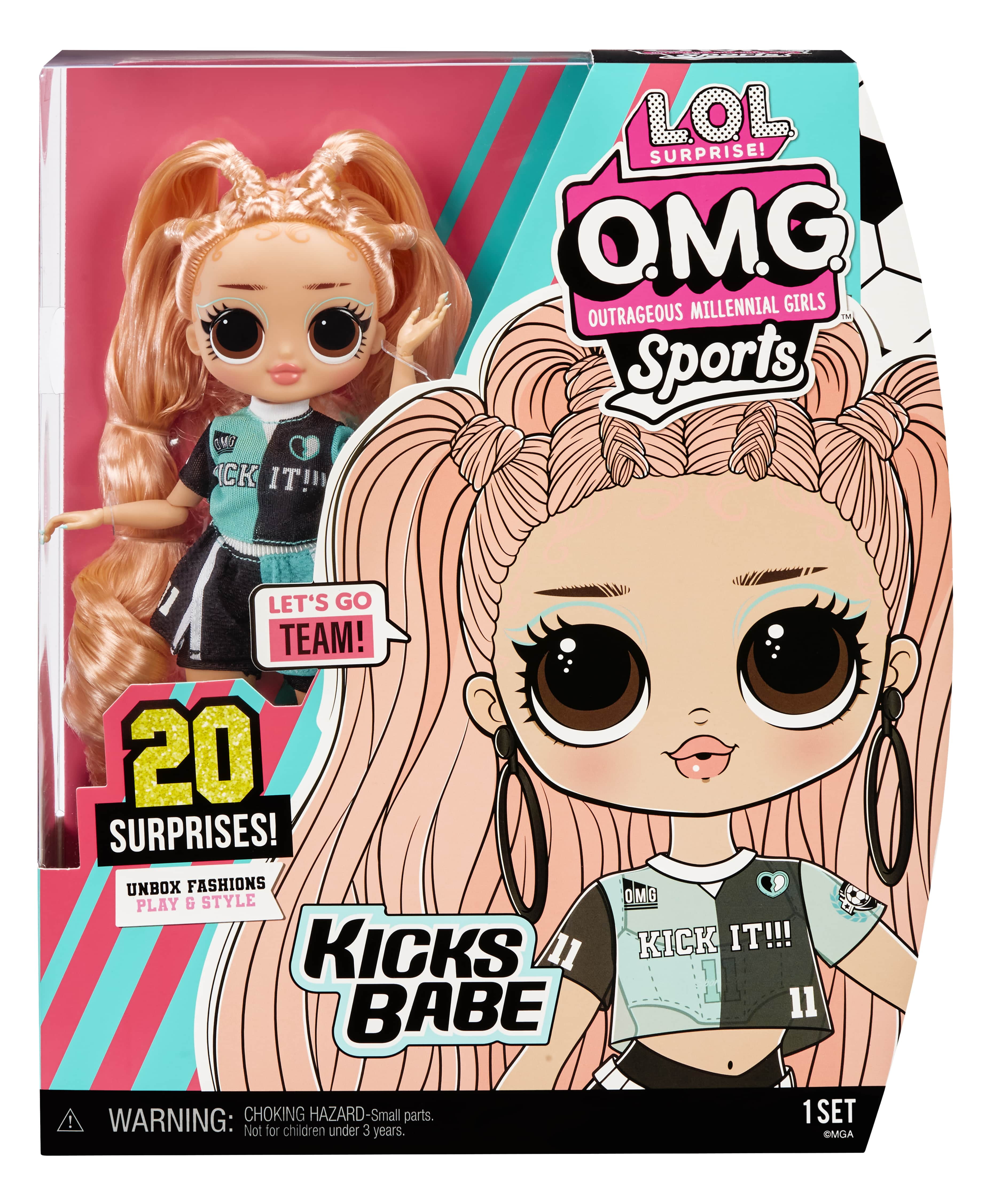 Buy LOL Surprise OMG Sports Fashion Doll Kicks Babe with 20 Surprises