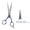Blue, variant on Yajisi Professional Hair Cutting Scissors Barber Shears Family Salon Flat Tooth Hairdressing Tool, Premium Stainless Steel, Gold Finish, 9.3 inches / 23.5 cm Length