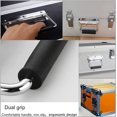 thumbnail image 5 of Jinsinto 2 Pieces Metal Door Puller Handle, Spring Folding Handle, (11cm), 5 of 5
