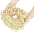 thumbnail image 3 of Donut Hair Bun Extension Chignons Hair Piece Wig Hairpiece Hair Bun Extensions Wavy Curly Messy, 3 of 6