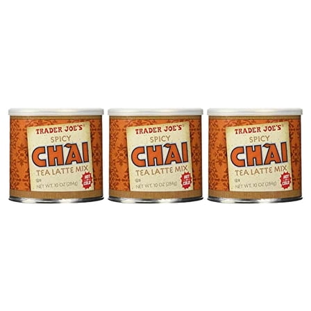 Trader Joe's Spicy Chai Tea Latte Mix 284g 10oz X 3 PACK