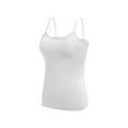 thumbnail image 3 of Coobie Women’s Seamless Padded Camisole, White, One Size, 3 of 8