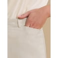 thumbnail image 5 of DARING DIVA Women's Straight Leg Dress Pants Packets Formal Long Trousers XX-Large Beige, 5 of 7