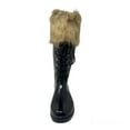 thumbnail image 2 of Forever Young Women's Faux Fur Lace-up  Tall Rain Boot, 2 of 3