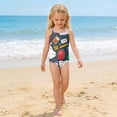 thumbnail image 4 of Grblisyd Girls Swimsuits Quick Dry Crossback One Piece Beach Swimwear Bathing Suit with Adjustable Strap 4-13Years, 4 of 6