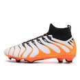 thumbnail image 4 of ChiVerve Men's High Tops Soccer Shoes,Lace-Up Athletic Football Cleats Lightweight Indoor/Outdoor TF AG Turf Training Soccer Cleats Sneaker, 4 of 12