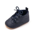 thumbnail image 5 of Hipattires Blue Shoes for Baby Girls Leather Learning to Walk House Solid Boys and Girls Shoes, 5 of 6