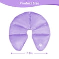 thumbnail image 4 of HHX Breast Therapy Ice Packs, 2-Pack Large U-Shaped Breast Pads, Reusable Hot & Cold Compress for Nursing Mothers（Purple）, 4 of 6