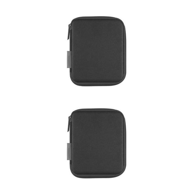 Inteprter HAWEEL Cable Organizador Reloj de Bolsa de almacenamiento Estuche de viaje Negro Negro 2Conjunto