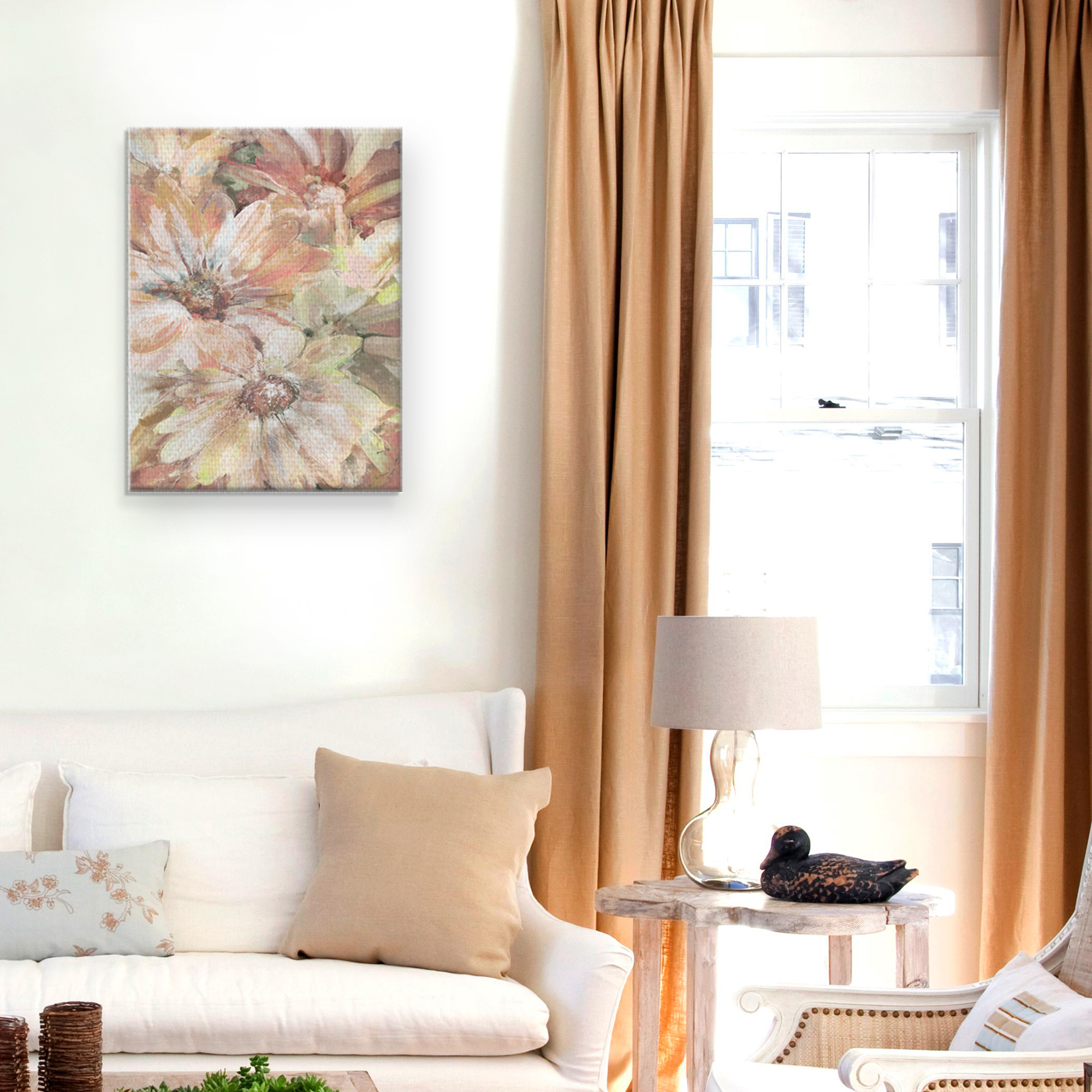 Masterpiece Art Gallery Precious Daisies Pink By Studio Arts Canvas Art Print 18" x 24"